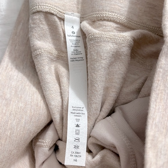 NWT Lululemon Warm Down Jogger *Soft Touch Heathered Cashew - Picture 4 of 9